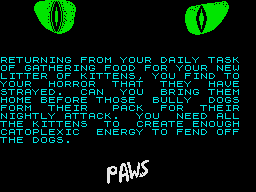 Paws (1985)(Artic Computing)